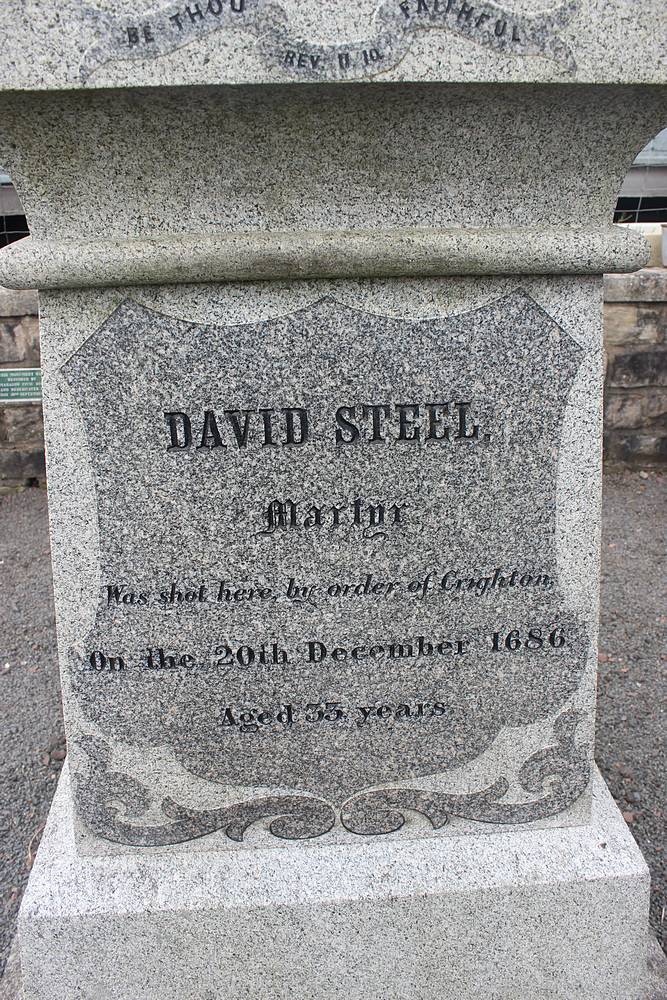 Monument to David Steel 